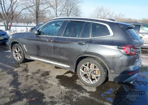 2024 BMW X3 Sdrive30I z USA, uszkodzony, nr VIN WBX47DP00RN255213